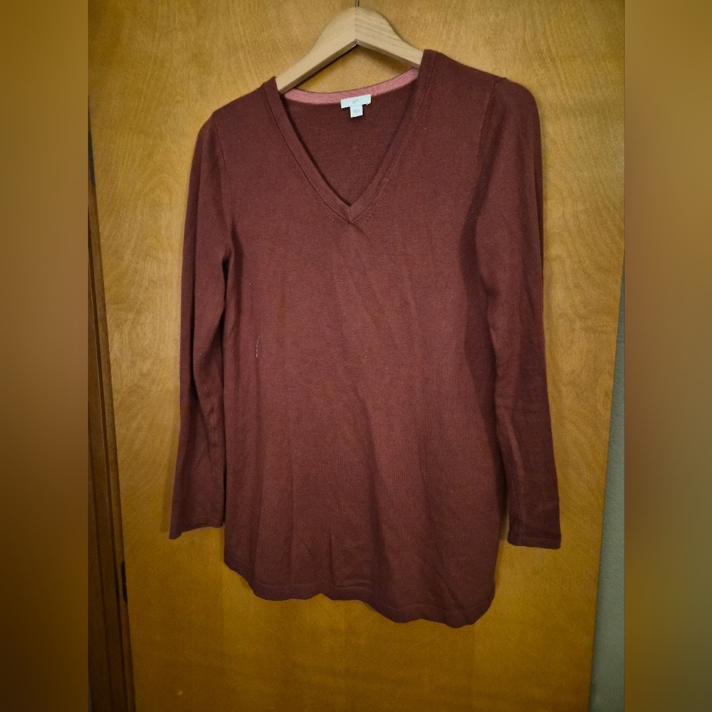 J. Jill Rust Tunic Sweater S